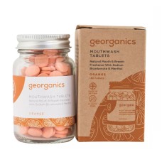 Enjuague Bucal Georganics Pastilla Naranja 180 Unidades