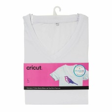 Camiseta Personalizable para Plotter de corte Cricut Women's Blanco (L)