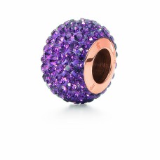 Abalorio Mujer Folli Follie 3P0T023RX Morado 1 cm