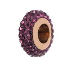 Ladies' Beads Folli Follie 3P0T024RV Purple 1,5 cm