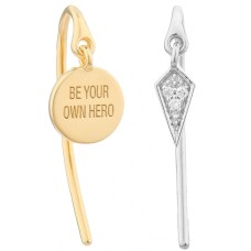 Pendientes Mujer Secrecy E8235CDAWW900 Plata de ley 3 cm