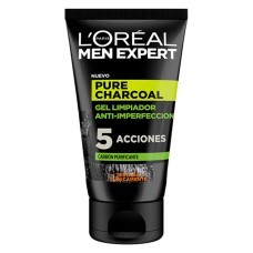 Gel Limpiador Facial Pure Charcoal L'Oreal Make Up 107 (100 ml) 100 ml