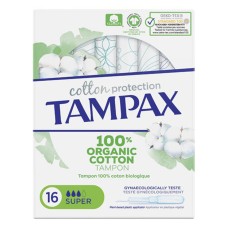 Tampones Super ORGANIC Tampax Tampax Organic Super (16 uds) 16 Unidades