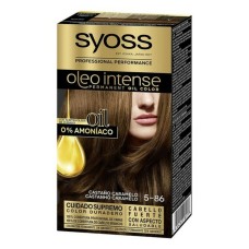 Tinte Permanente   Syoss Olio Intense Sin amoniaco Nº 5,86 Castaño Caramelo