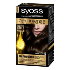 Tinte Permanente   Syoss Olio Intense Sin amoniaco Nº 3,10 Castaño