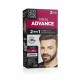 Crema Colorante Llongueras Men Advance Semipermanente 3 - Castaño Oscuro (4 pcs)