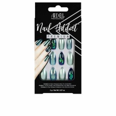 Uñas Postizas Ardell Nail Addict Green Glitter Chrome (24 pcs)