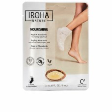 Mascarilla para Pies Iroha Argán Calcetines Nuez de macadamia