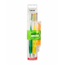 Cepillo de Dientes Lacer Technic Medio (3 Piezas) (2 Unidades)