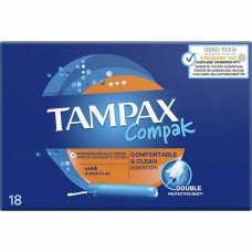 Tampón Super Plus Tampax Tampax Compak Aplicador 18 Unidades