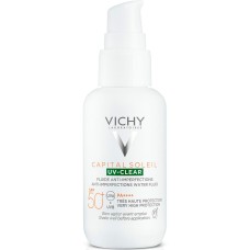 Protector Solar Fluido Vichy Capital Soleil Uv Clear Anti-imperfecciones Spf 50 (40 ml)