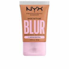 Base de Maquillaje Cremosa NYX Bare With Me Blur Nº 14 Medium tan 30 ml