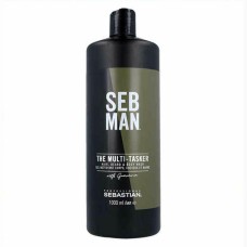 Gel, Champú y Acondicionador 3 en 1 Seb Man The Multitasker Cabello Barba 1 L