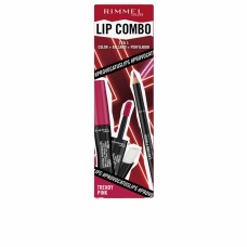 Set de Maquillaje Rimmel London Lip Combo 3 Piezas Trendy Pink