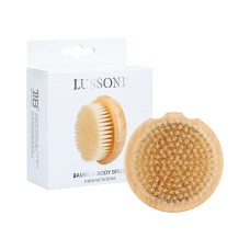 Cepillo Limpiador y Exfoliante Lussoni Bamboo Redondo