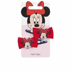 Clips para Pelo Inca Clips Lazo Disney 2 Unidades Rojo Lazo (2 Unidades)