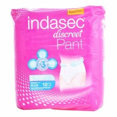 Pañales para Incontinencia Pant Plus Talla Grande Indasec 3821862 (12 uds)