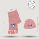 Gorro y Bufanda Stitch Rosa