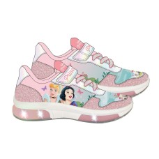 Zapatillas Casual Con LED Disney Princess Rosa