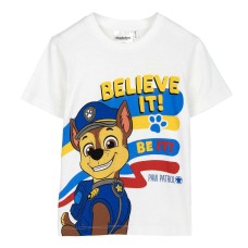 Kurzarm-T-Shirt für Kinder The Paw Patrol Weiß