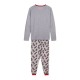 Pijama Minnie Mouse Gris Mujer