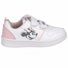 Zapatillas Deportivas Infantiles Minnie Mouse Velcro Blanco