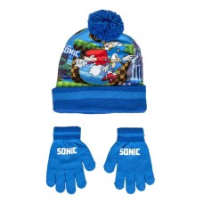 Gorro y Guantes Sonic Azul