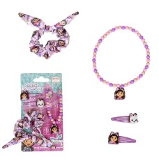 Accesorios para el Pelo Gabby's Dollhouse 4 Piezas Rosa