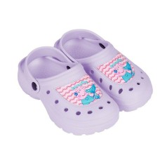 Zuecos de Playa Peppa Pig Lila