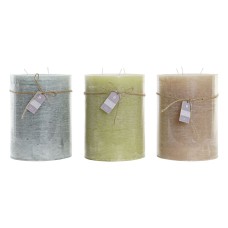 Vela DKD Home Decor Vainilla Cera (3) (3 Piezas)