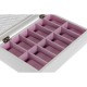 Caja para Relojes DKD Home Decor Blanco Rosa claro Cristal Madera MDF 29 x 20 x 9 cm (12 Unidades)