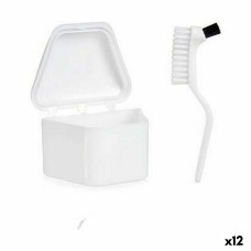 Set para Dentaduras Postizas Berilo 37589 Blanco Polipropileno (12 Unidades)