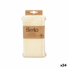 Esponja Corporal Berilo B7083-16 Blanco 20 x 3 x 11 cm Con asas (24 Unidades)