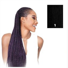 Extensiones para el Pelo X-Pression   Negro Sintético 208,28 cm pelo sintetico Nº 1