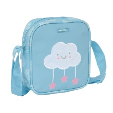 Bolso Bandolera Safta Nubes Azul 16 x 18 x 4 cm