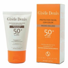 Protector Solar con Color Gisèle Denis SPF 50+ Medium Dark (40 ml)