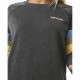 Sudadera sin Capucha Mujer Rip Curl High Tide Surf Raglan Crew Gris