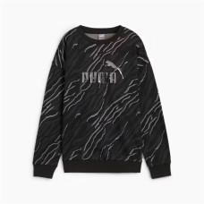 Sudadera sin Capucha Mujer Puma Essentials+ Animal Aop Crew Fl Mujer Negro