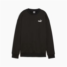 Sudadera sin Capucha Mujer Puma Essentials+ Relaxed Small Logo Crew Fl Negro