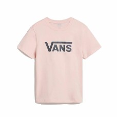 Camiseta de Manga Corta Mujer Vans Drop V Ss Crew Salmón