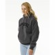 Sudadera con Capucha Mujer Rip Curl Varsity Negro