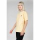 Camiseta de Manga Corta Mujer 24COLOURS Casual Amarillo