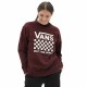 Sudadera sin Capucha Mujer Vans Lock Box Crew-B Granate