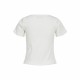 Camiseta de Manga Corta Mujer Jack & Jones Jxlucinda Str Ss  Blanco