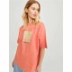 Camiseta de Manga Corta Mujer Jack & Jones Jxpaige Naranja