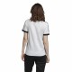 Camiseta de Manga Corta Mujer Adidas 3 stripes Blanco