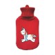 Bolsa de Agua Caliente EDM 76778 Rojo Unicornio Lana 2 L Plástico